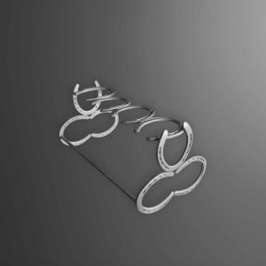 2 Boot Horseshoe Rack