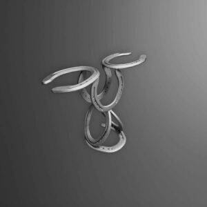Horseshoe Wine Rack & Cup holder
