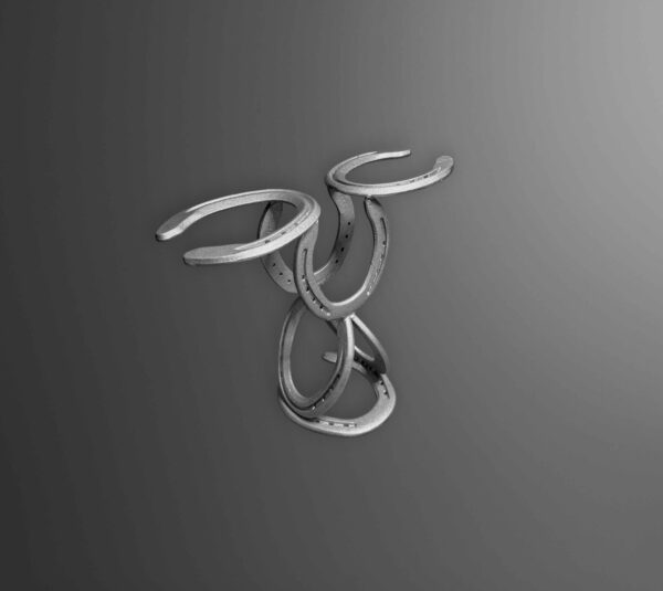 Horseshoe Wine Rack & Cup holder